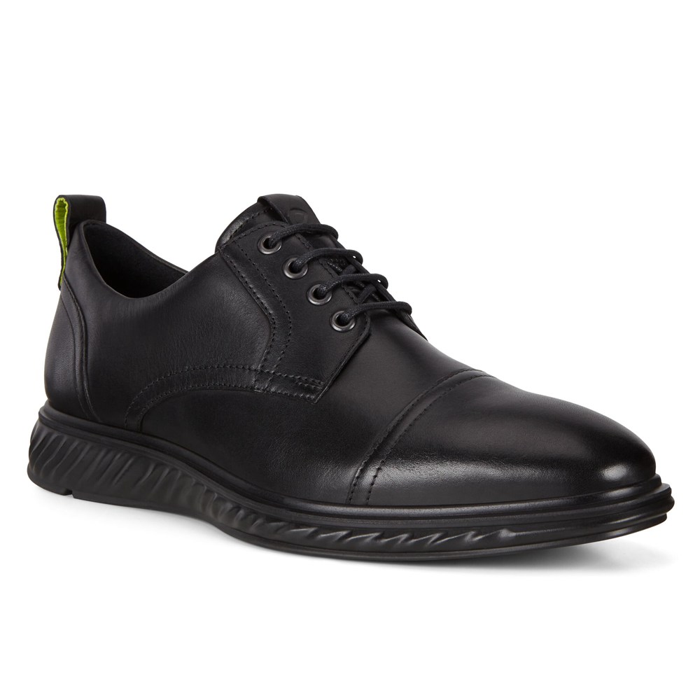 ECCO Mens Dress Shoes Black - St.1 Hybrid Lite - IJO-986507